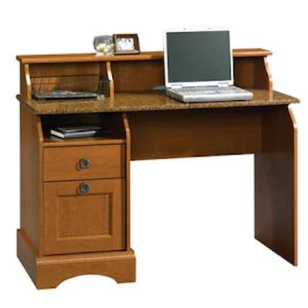 2 Drawer Desk with Granite Accent
